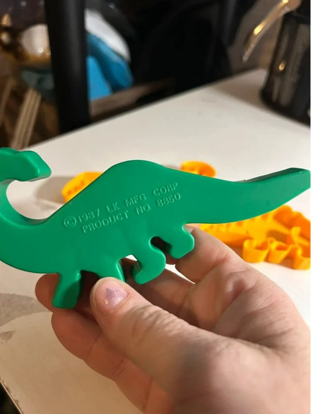 1987 Dinosaur cookie cutters